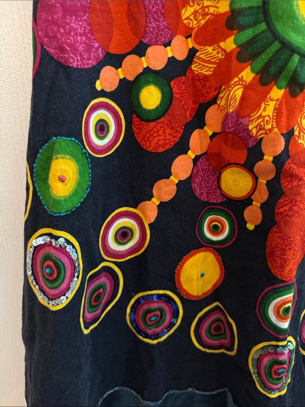 DESIGUAL Railey Sunburst Tank Dress Size Medium - Picture 4 of 9